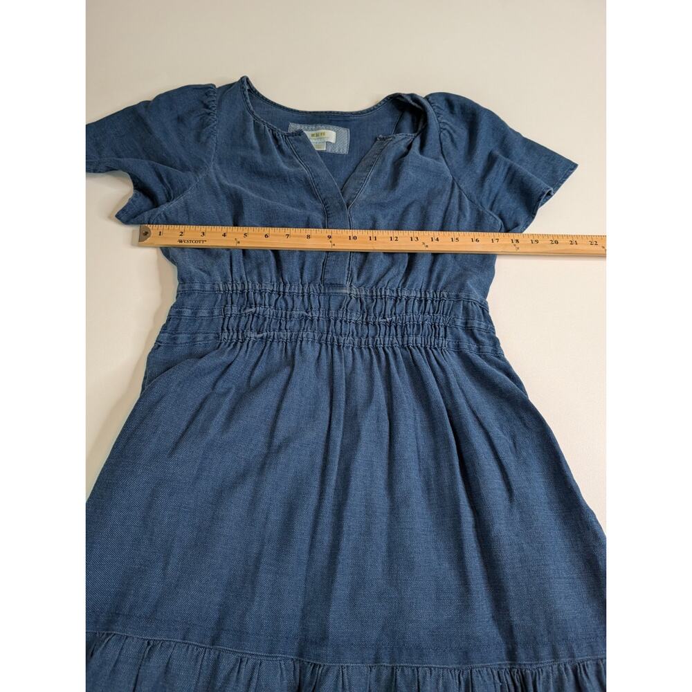 Anthropologie Maeve Somerset Chambray Maxi Dress Size Small - Picture 7 of 10